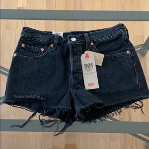 NWT Levi 501 Shorts black sz 27